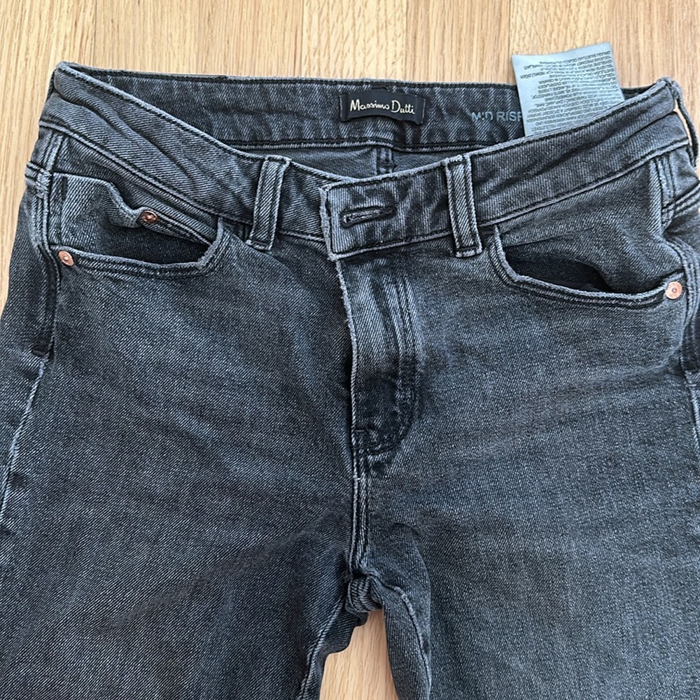 Massimo Dutti jeans dark grey wash, size 24